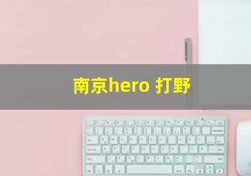 南京hero 打野